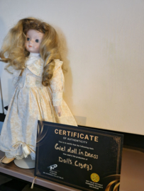 Dolls 1987 Original Production Used Creepy Little Girl Doll in Dress Movie Prop
