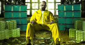 Breaking Bad Original Screen Used Walter White Yellow Kitchen Gloves Movie Prop