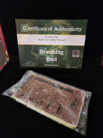 Breaking Bad Original Production Used Hank Gun Caliber Note Pad Movie Prop