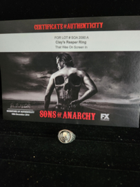 Sons of Anarchy SOA Original Screen Used Clay Small Reaper Ring Movie Prop