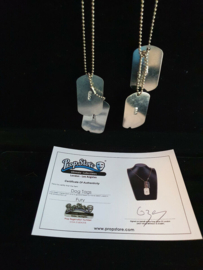 Brad Pitt Fury 2014 Original Screen Used Dog Tags Movie Prop