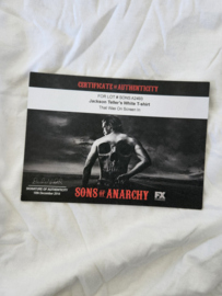 SOA Sons of Anarchy Original Screen Used Jack Teller Jax White T-Shirt Prop