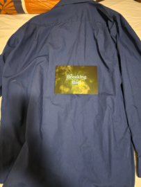 Breaking Bad Original Production Used Walter White Blue Button Shirt Movie Prop