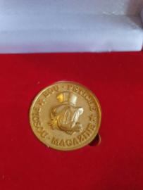 Walt Disney Scrooge McDuck French Magazine 1 Sou Coin in Box