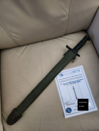 HBO The Pacific Original Screen Used M1905 Bayonet and Scabbard Movie Prop
