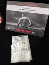Sons of Anarchy Original Screen Used Jack Teller Jax Bullet Necklace Movie Prop