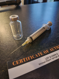 Michael Myers Halloween H20 Original Production Used Syringe and IV Bottle Prop