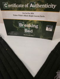 Breaking Bad Original Production Used Walter White Ralph Lauren Socks Movie Prop