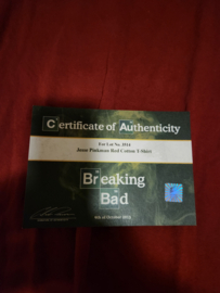 Breaking Bad Original Production Used Jesse Pinkman Red Cotton Shirt Movie Prop