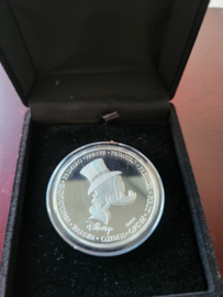 Walt Disney Scrooge McDuck First Euro Silver Plated Coin