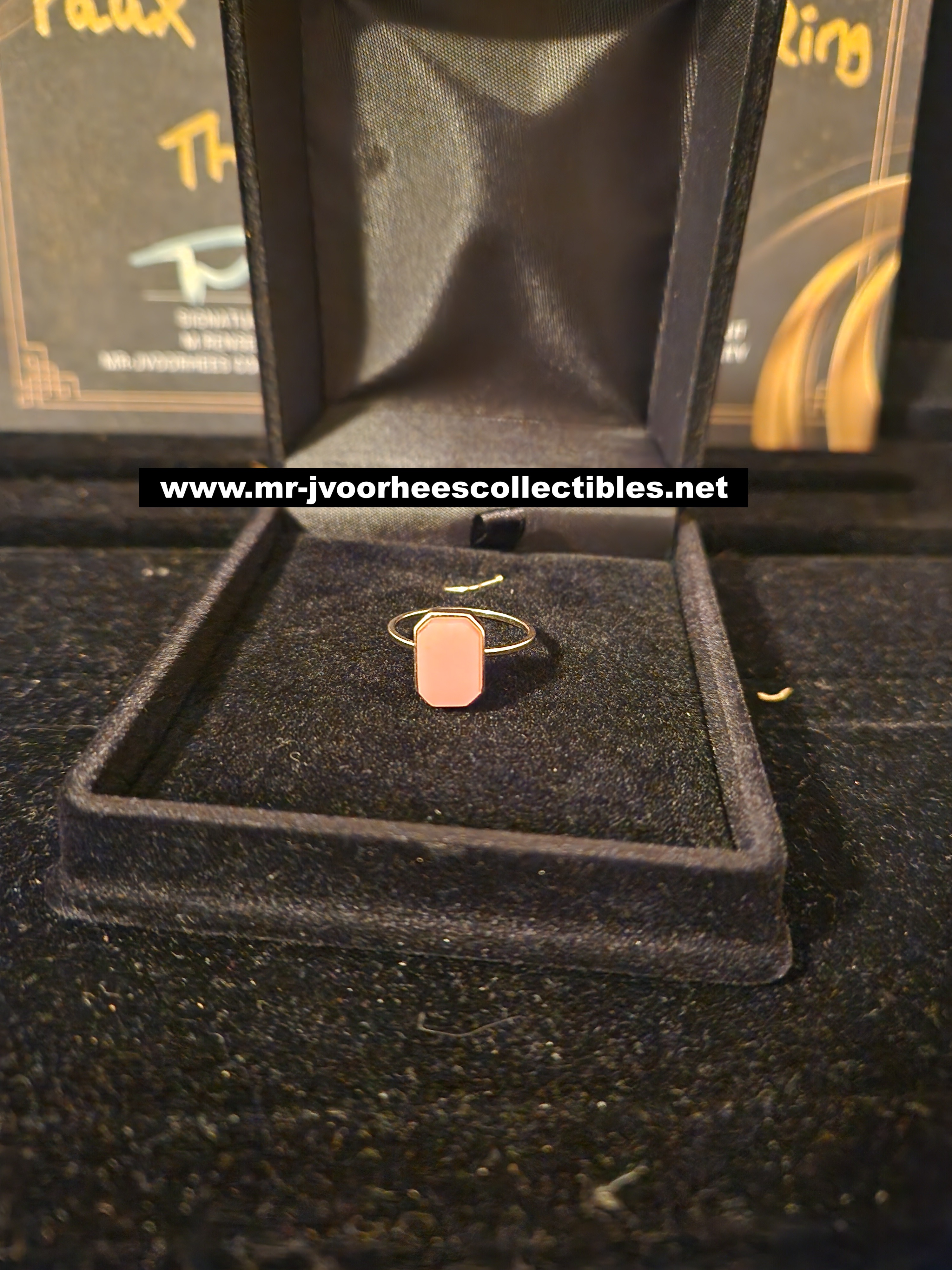 AMC The Walking Dead Original Screen Used Faux Zombie Pink Gemstone Ring Prop