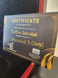 Keanu Reeves John Wick 3 Original Production Used Antique Store Coffee Grinder Prop