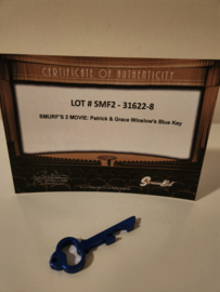 The Smurfs 2 Original Production Used Patrick and Grace Winslow Blue Key Prop