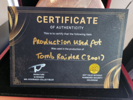 Tomb Raider 2001 Lara Croft Original Production Used Flower Pot Movie Prop