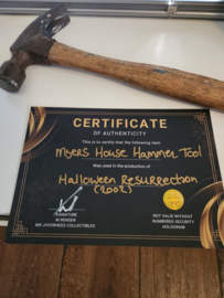 Halloween Resurrection Original Production Used Myers House Hammer Tool Prop