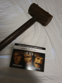 Gangs of New York Original Screen Used Bill The Butcher Wood Hammer Movie Prop