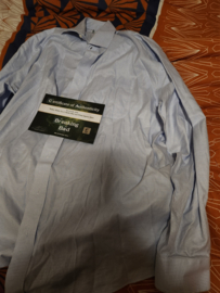 Breaking Bad Original Production Used Walter White Blue Square Shirt Movie Prop