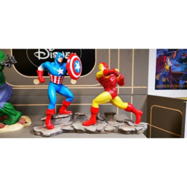 Marvel Captain America Fighting with Iron Man Figurine Statue