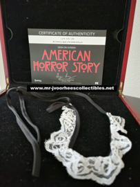 AHS American Horror Story Hotel Original Screen Used Lady Gaga B&W Choker Prop