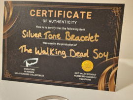 The Walking Dead Original Production Used Daryl Scavenged Silver Bracelet Prop