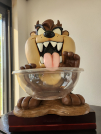 Looney Tunes Tasmanian Devil Taz Sitting Big Vintage Figurine Candy Bowl Statue