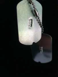 Brad Pitt Fury 2014 Original Screen Used Dog Tags Movie Prop