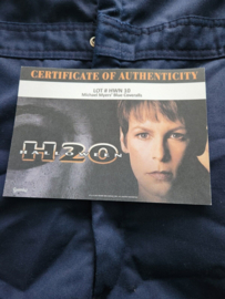 Halloween H20 Original Production Used Michael Myers Blue Coverall Prop