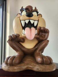 Looney Tunes Tasmanian Devil Taz Sitting Big Vintage Figurine Candy Bowl Statue
