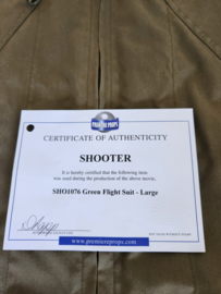 Mark Wahlberg Shooter (2007) Original Screen Used and Worn Flight Suit Prop