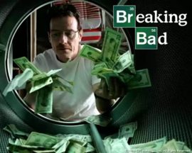 Breaking Bad Original Production Used Walter White Stack of Cash Small Bill Prop