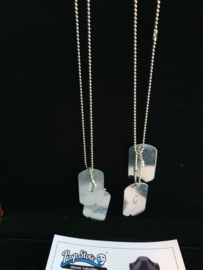 Brad Pitt Fury 2014 Original Screen Used Dog Tags Movie Prop