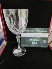 Breaking Bad Original Screen Used Walter White Crystal Wine Glass Movie Prop