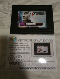 Izombie Original Screen Used Ravi Blood Vial Movie Movie Prop