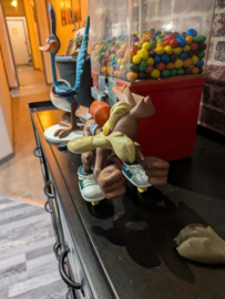 Looney Tunes Wile E Coyote Going with Rocket After Road Runner Figurine Statue