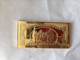 Walt Disney Scrooge McDuck $5 Duckburg Gold Banknote LE Bar Coin