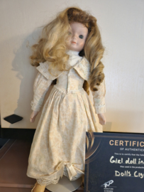 Dolls 1987 Original Production Used Creepy Little Girl Doll in Dress Movie Prop