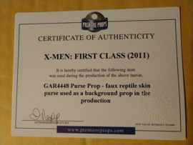Marvel X Men First Class Original Production Used Purse Movie Prop