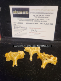 AMC The Walking Dead Original Production Used Small Human Bones Set Movie Prop