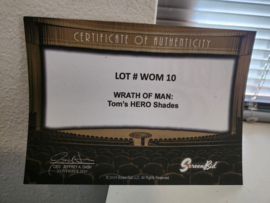 Wrath of Man Original Screen Used Tom Hero Shades Sunglasses Movie Prop