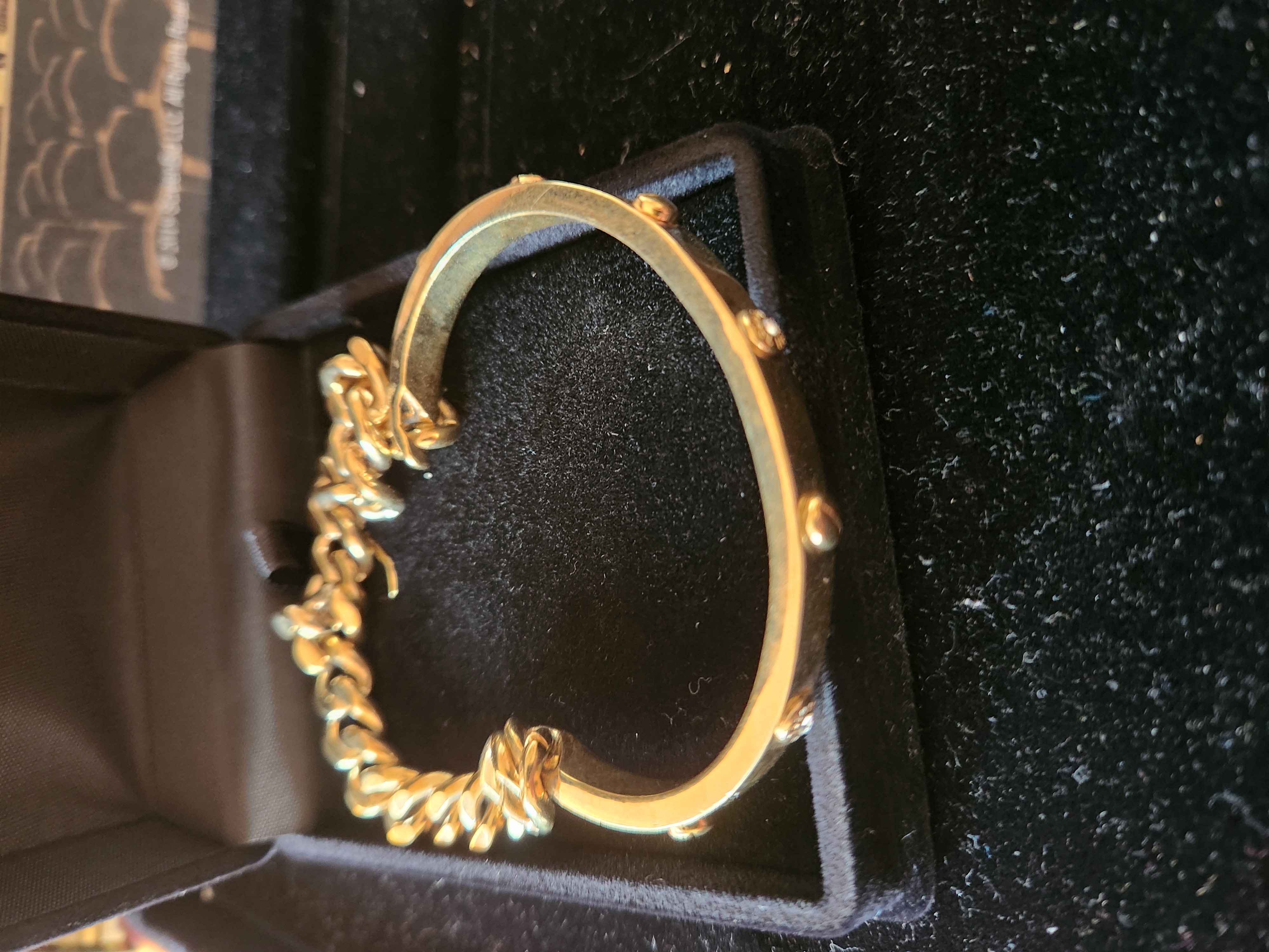 AHS American Horror Story Hotel Original Used Lady Gaga Gold Chain Bracelet Prop