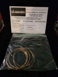 The Walking Dead Original Production Used Daryl Scavenged Gold Bracelet Set Prop