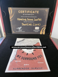 Dunkirk (2017) Original Screen Used Opening Scene Leaflet Movie Prop
