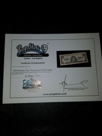 The X Files S03 Hell Money Note Original Screen Used Prop Framed