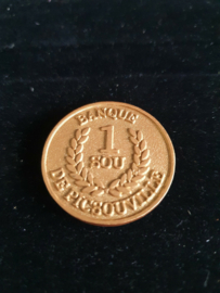 Walt Disney Scrooge McDuck One Picsou Brass Magazine Coin in Card