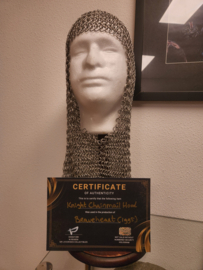 Mel Gibson Braveheart (1995) Original Production Used Chainmail Hood Prop