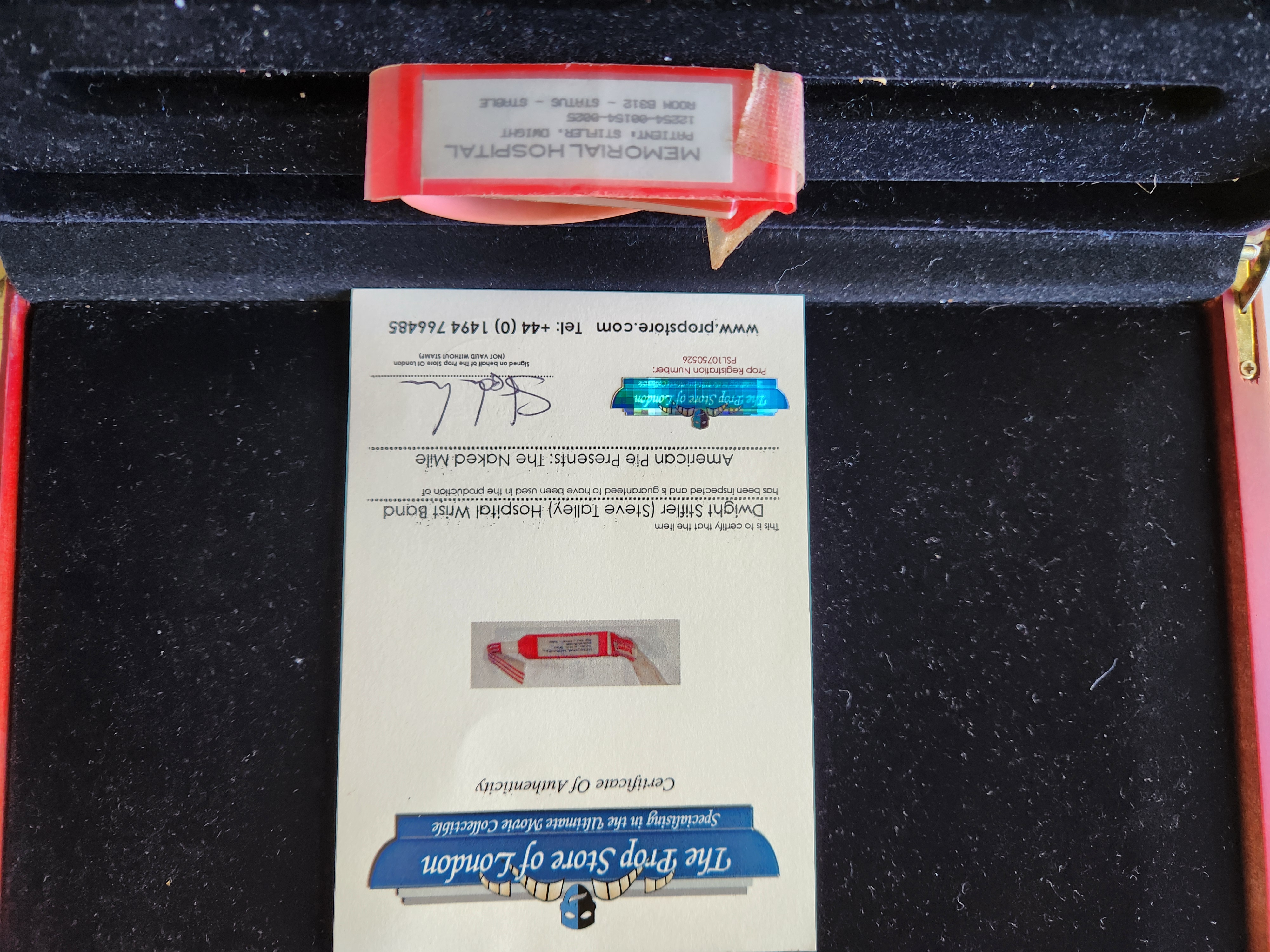 American Pie Naked Mile 2006 Original Screen Used Stifler Wrist Band Movie Prop