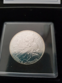 Walt Disney Mickey Mouse 10 Euro LE Silver Plated Coin