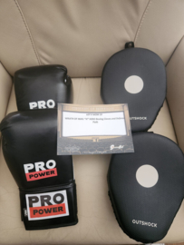 Wrath of Man Original Product Used Jason Statham Boxing Gloves and Pads Set Prop