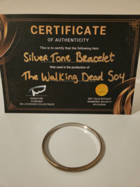 The Walking Dead Original Production Used Daryl Scavenged Silver Bracelet Prop