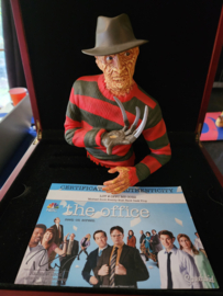 NBC The Office Original Screen Used Freddy Krueger Bank Desk Statue Movie Prop
